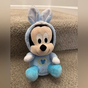 Mickey Mouse Baby Easter Bunny Plush Japanese NWT Approx 7in